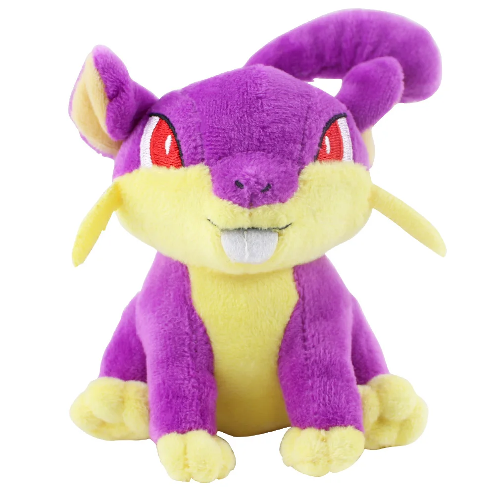 12cm Rattata 12-20 см мультфильм аниме погремута Lickitung Gastly Snorlax Ekans Scolipede Psyduck Mew Zubat плюшевые игрушки животные мягкие куклы Подарки - Цвет: 12cm Rattata