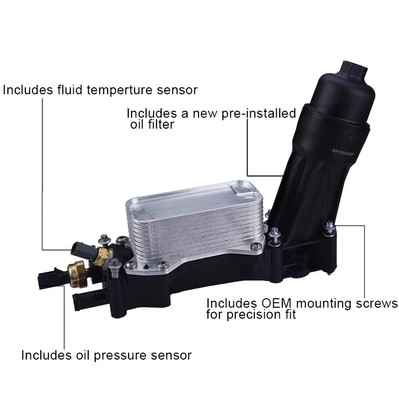 Адаптер масляного фильтра двигателя 68105583AF корпус для Chrysler 200 Dodge Grand Caravan Jeep Cherokee