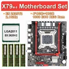 Комплект материнской платы JingshaX79 USB3.0 с Xeon LGA2011 E5 2620 V2 4x4 ГБ = 16 Гб 1333 МГц память DDR3 ECC REG M.2 SSD SATA3.0