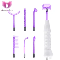 7 in 1 high frequency electrode facial machine glass tube acne wand spot acne remover high frequency facial spa beauty machine