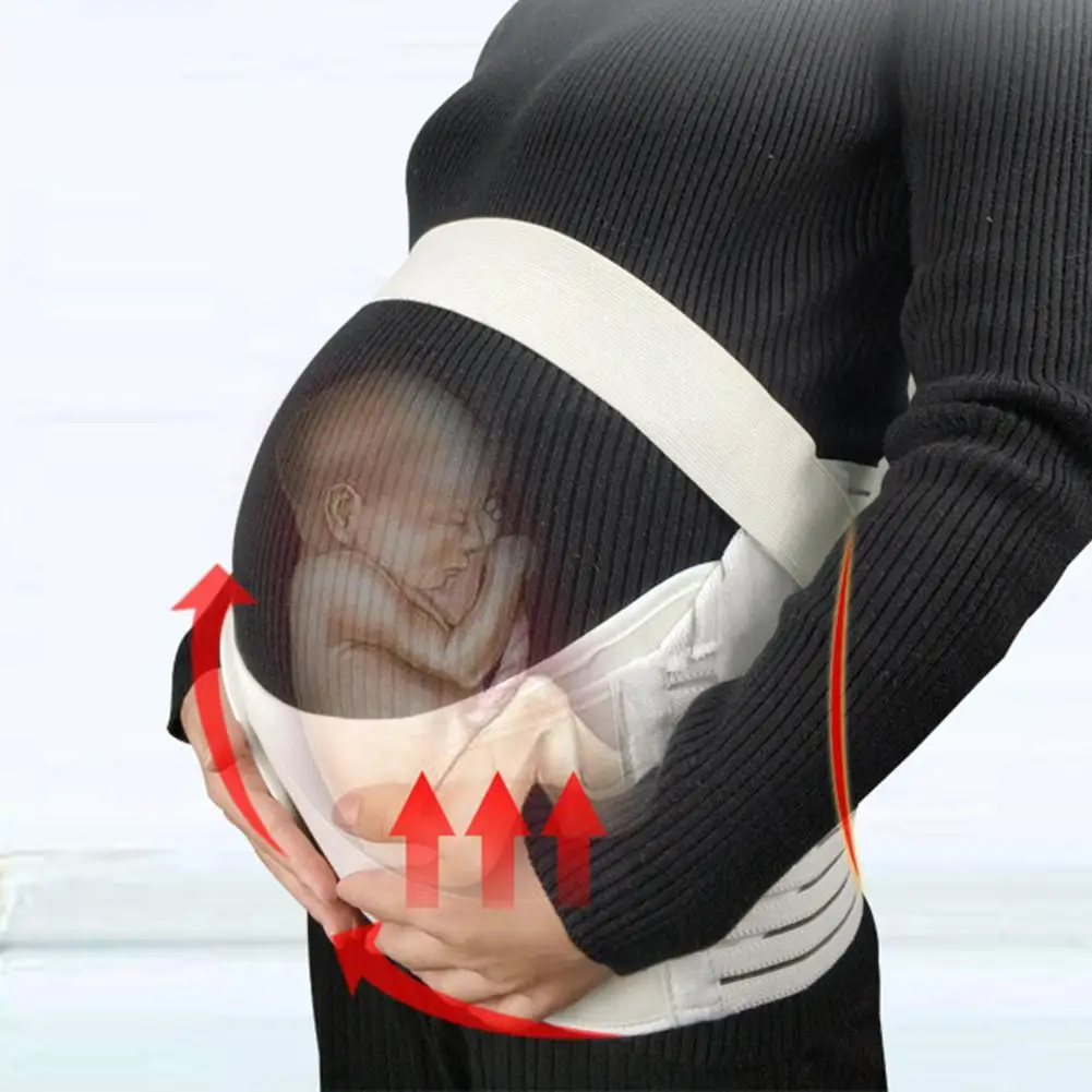Correa transpirable para el embarazo, banda para la cintura, soporte para la espalda, cintur&oacute;n de maternidad-0
