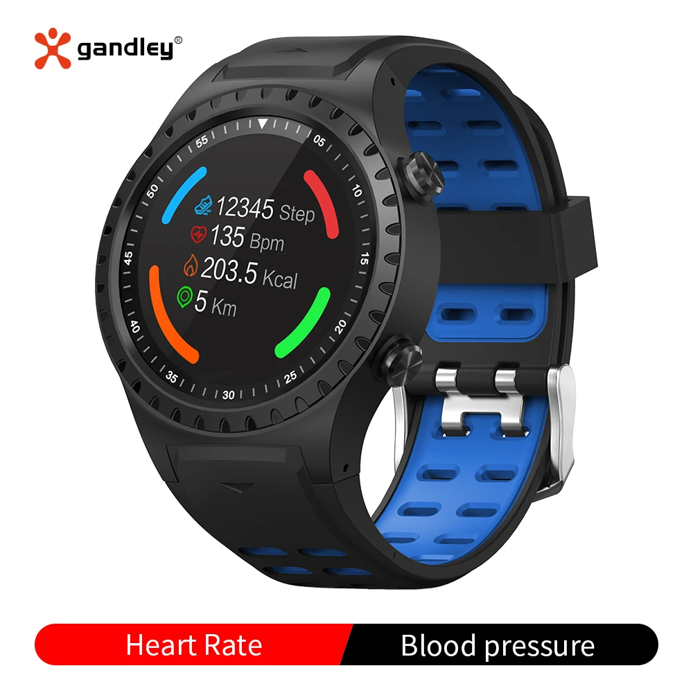 Gandley M1 GPS спортивные Смарт часы с пульсометром Монитор артериального давления