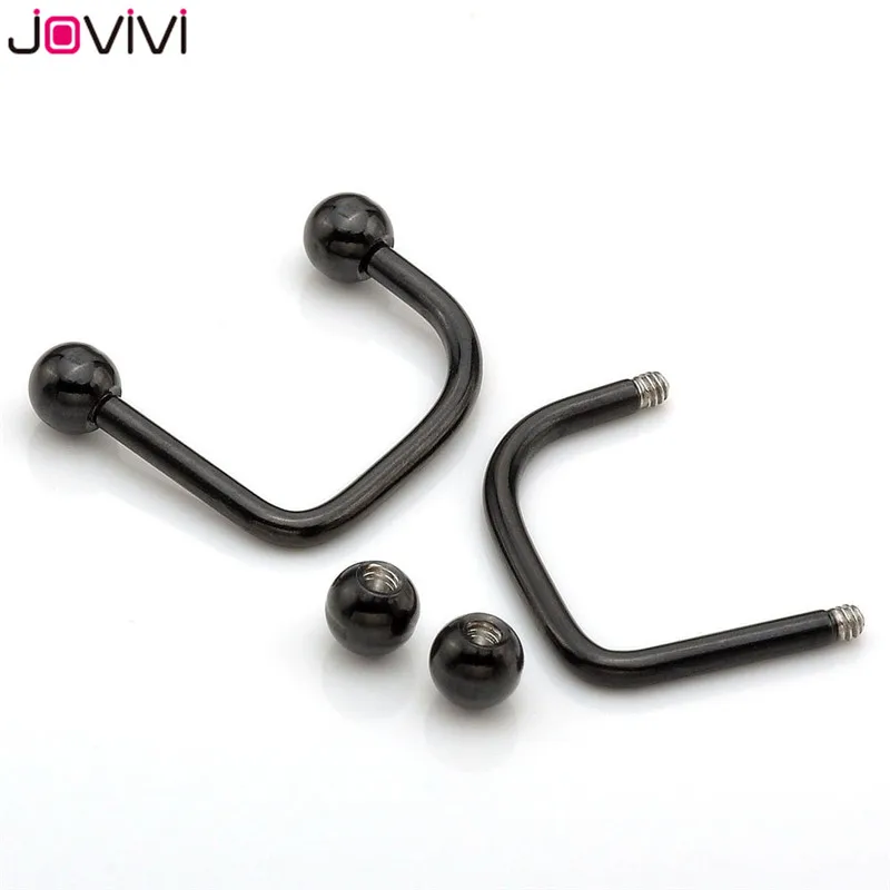 Кольцо Jovivi 16G Lippy Loop для губ и кольцо из нержавеющей стали с шариком Monroe Labret модное