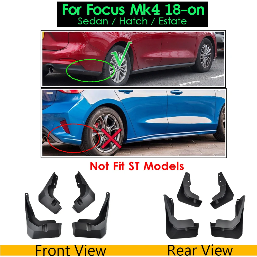 Брызговики для Ford Focus Mk2 Mk2.5 2005-2010 Mk3 2011-2016 Mk4 2 3 4 брызговики седан хэтчбек |