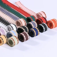 5 yards striped jacquard grosgrain ribbon for diy hair bow accessories cake gift bouquet packaging clothing sewing trims