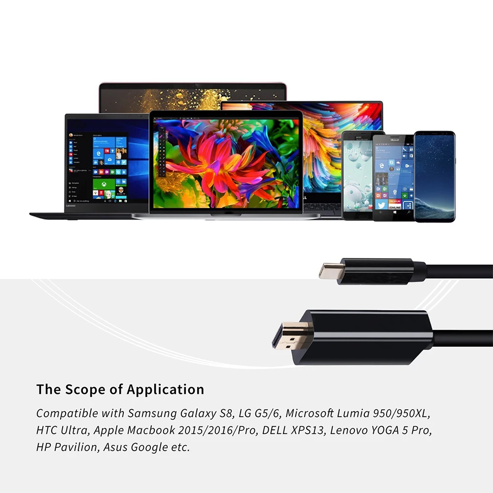 Usb type C 3 1 HDMI 4K x 2K видео выход конвертер Кабель 8 м длина 10 Гбит/с супер скорость USBC