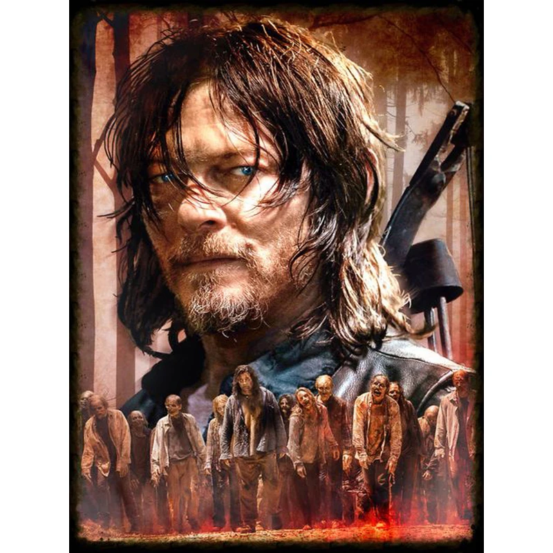 

Full Square&round Diamond 5D DIY Diamond Painting "The Walking Dead" 3D Embroidery Cross Stitch Mosaic Painting Decor