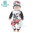 Одежда для кукол, комбинезон с принтом, домашний сервис, игрушка 43 см, кукла для новорожденных, Детская кукла 18 дюймов, американская кукла нашего поколения