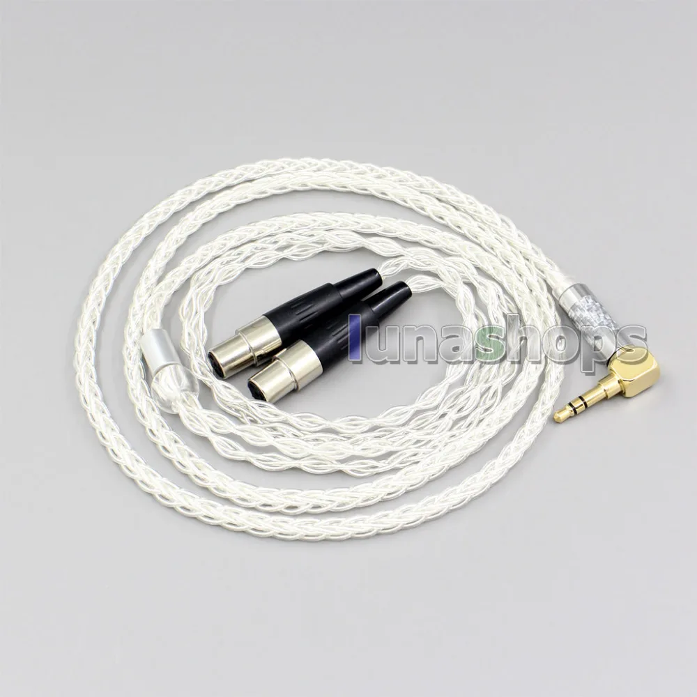 99% чистого серебра 8 ядро 2,5 мм 4,4 мм 3,5 мм XLR наушники кабель для Audeze LCD-3 LCD3 LCD-2 LCD-X LCD-XC LN006452