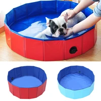 portable foldable pet dog swimming pool for small medium dogs puppy french bulldog outdoor grooming bathtub mascotas products