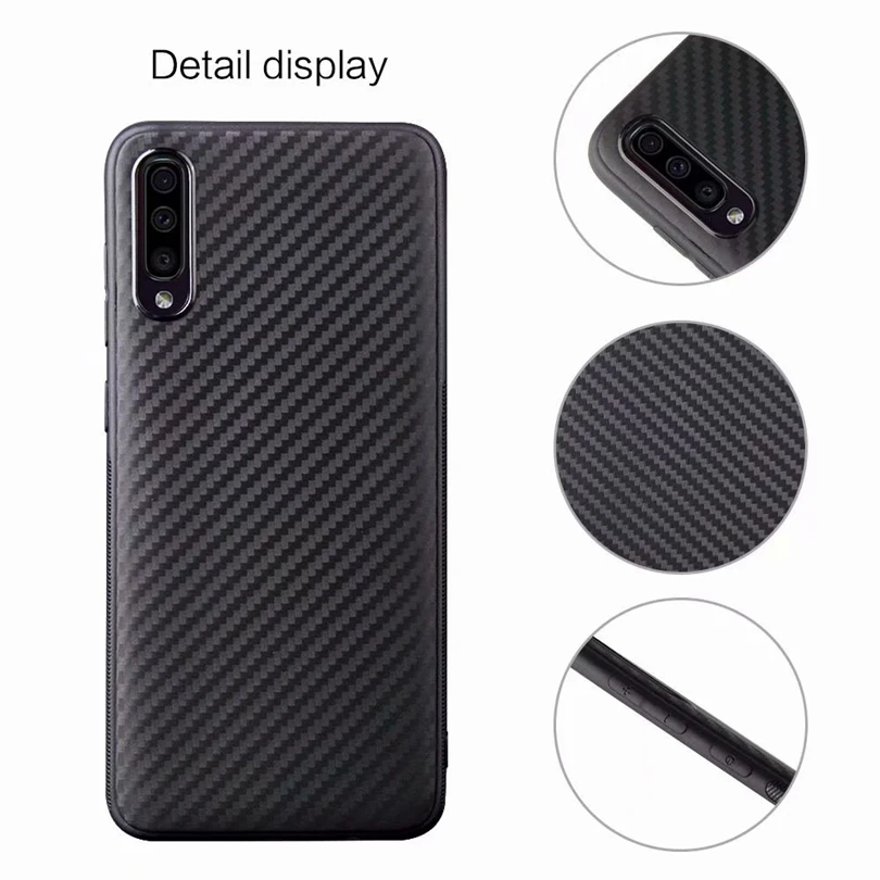 Для samsung Galaxy A 70/A70 чехол из углеродного волокна для A70 Матовый ТПУ чехлы смартфонов