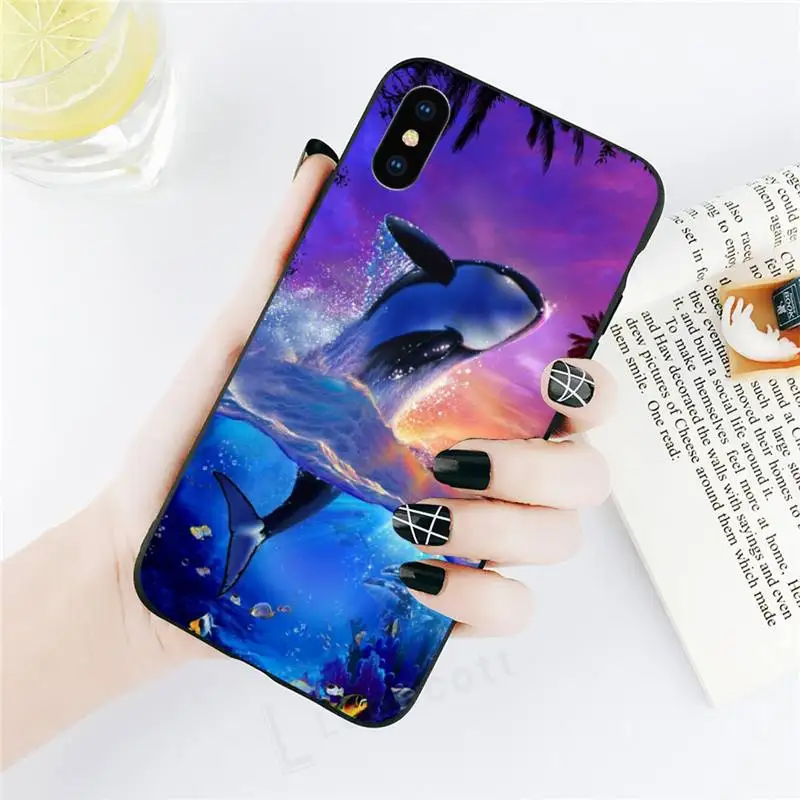 

Killer Whale Big Phone Case for iPhone 11 12 mini pro XS MAX 8 7 6 6S Plus X 5S SE 2020 XR