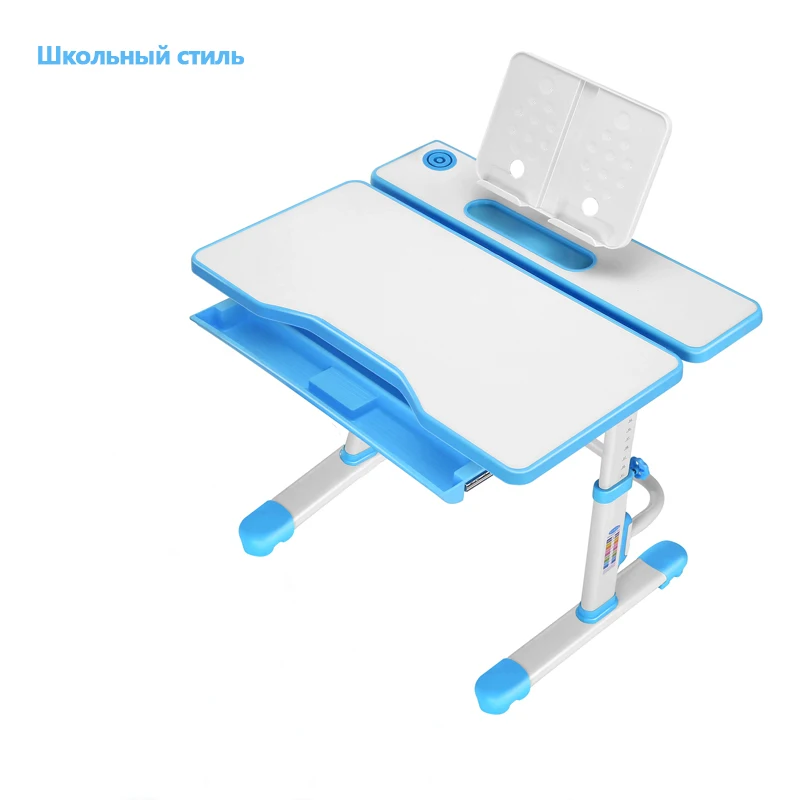 Campus version Blue Детский стол для обучения большой 80 см Настольный Многофункциональный сидя осанки для письма студенческий стол эргономичный один стол корректирующая осанка - Цвет: Campus version Blue