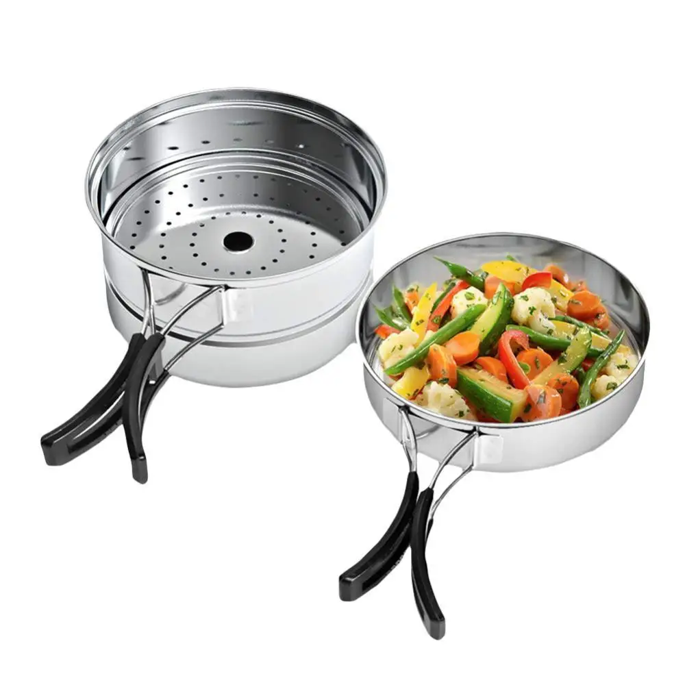 

Portable Outdoor Camping Picnic Travel Cooking Pot Frying Pan Cookware Lunch Box