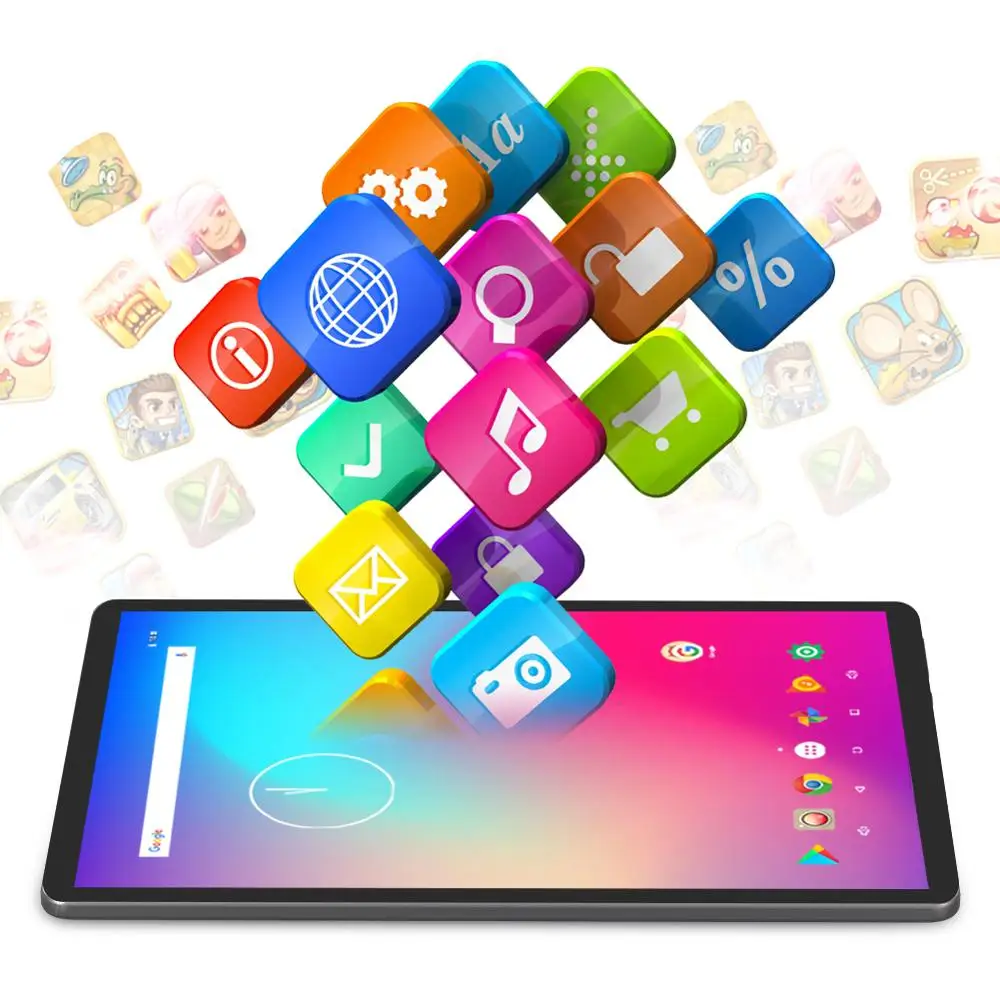 Dragon Touch K10 планшет 10 1 дюймов Android с 16 Гб четырехъядерный процессор 1280x800 ips HD Дисплей