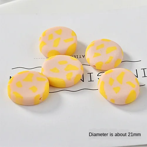 Детские Разноцветные серьги ручной работы из мягкой глины контрастных цветов с