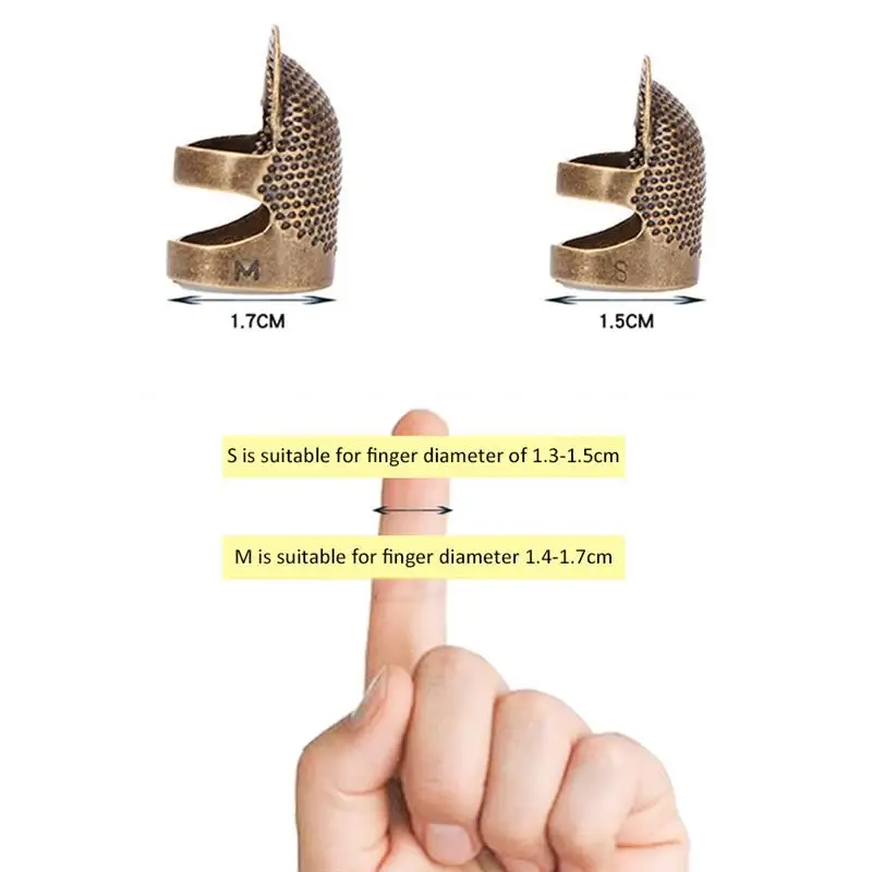 

Metal Retro Sewing Thimble Pin Needles Finger Protector Sewing Thimble DIY