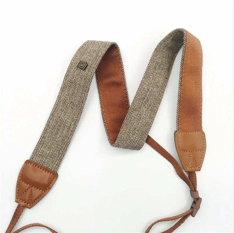 HEONYIRRY 3 in 1 Retro Style Double Cotton Yard Colorful Pattern Camera Shoulder Neck Sling Hand Strap Belt For Canon Nikon Sony |