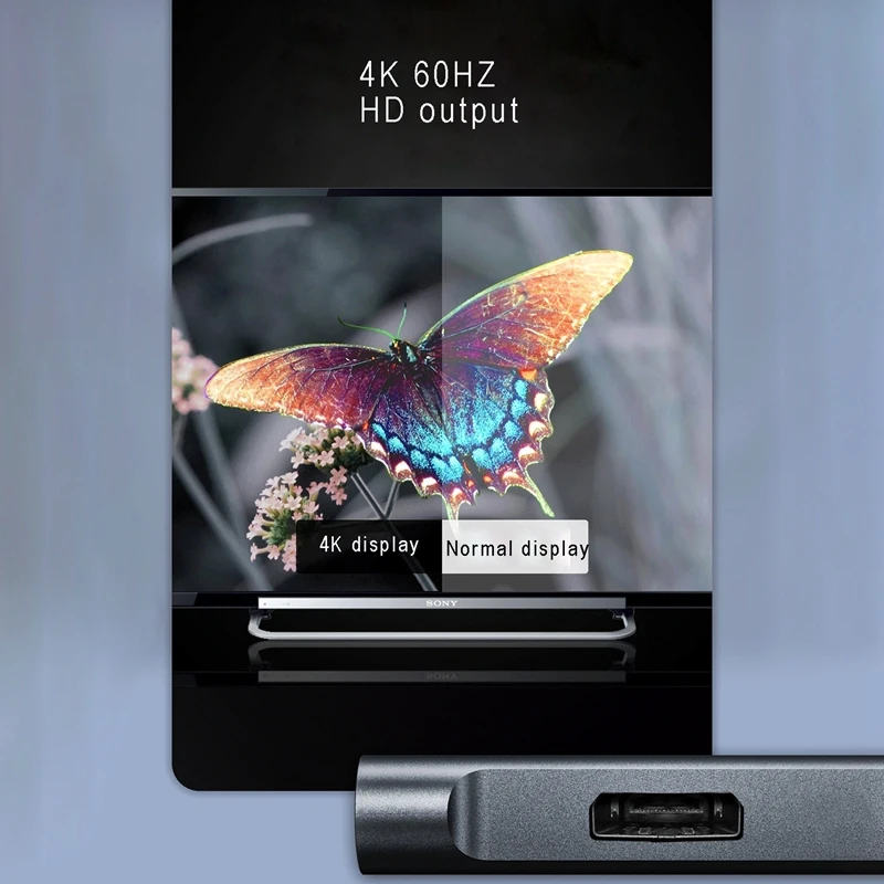 Док-станция 3 в 1 USB C HUB Type-C 4K @ 60 Гц DisplayPort PD Вт 2 0 | Компьютеры и офис