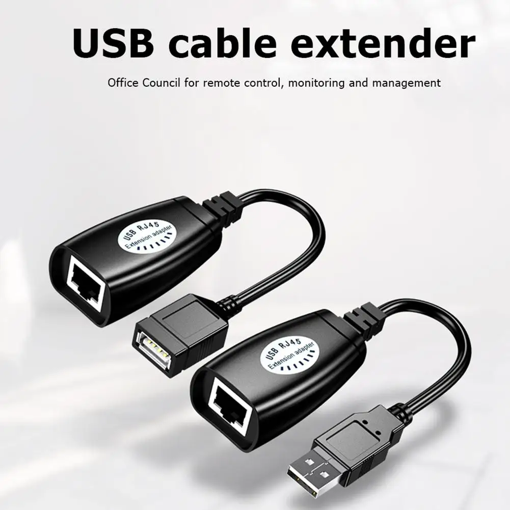USB to RJ45 LAN Connector Ethernet Line Adapter 50m Network Extension Cable Signal Amplifier Computer Accessories | Компьютеры и офис