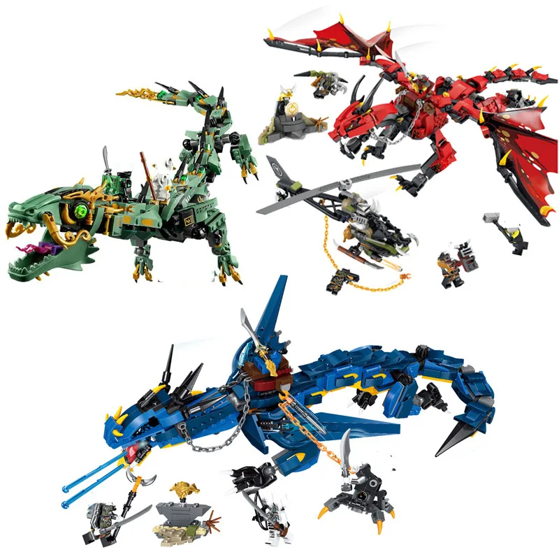 Ниндзя Летающий мех Дракон строительные блоки игрушки ninjagoo фигурки кирпичи
