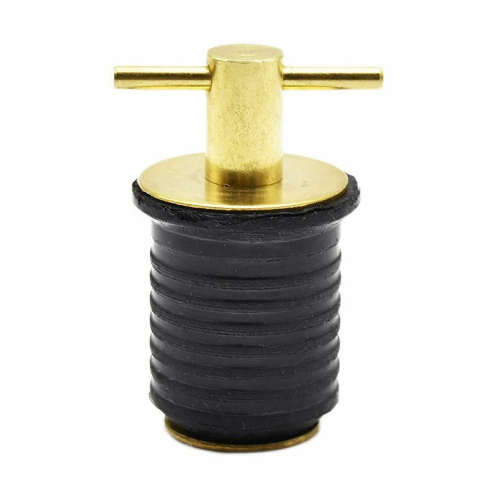 

1pc 1inch Durable Drain Twist Plug Compact Multifunction Portable Boat Accessories Replacement Parts Brass Marine Hardware Yacht