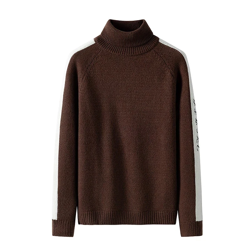 

Mens Clothing New Fashion Trend Men Sweater Japanese-style Harajuku Turtleneck Men's Autumn Winter Pullover Casual Sweaters 2021