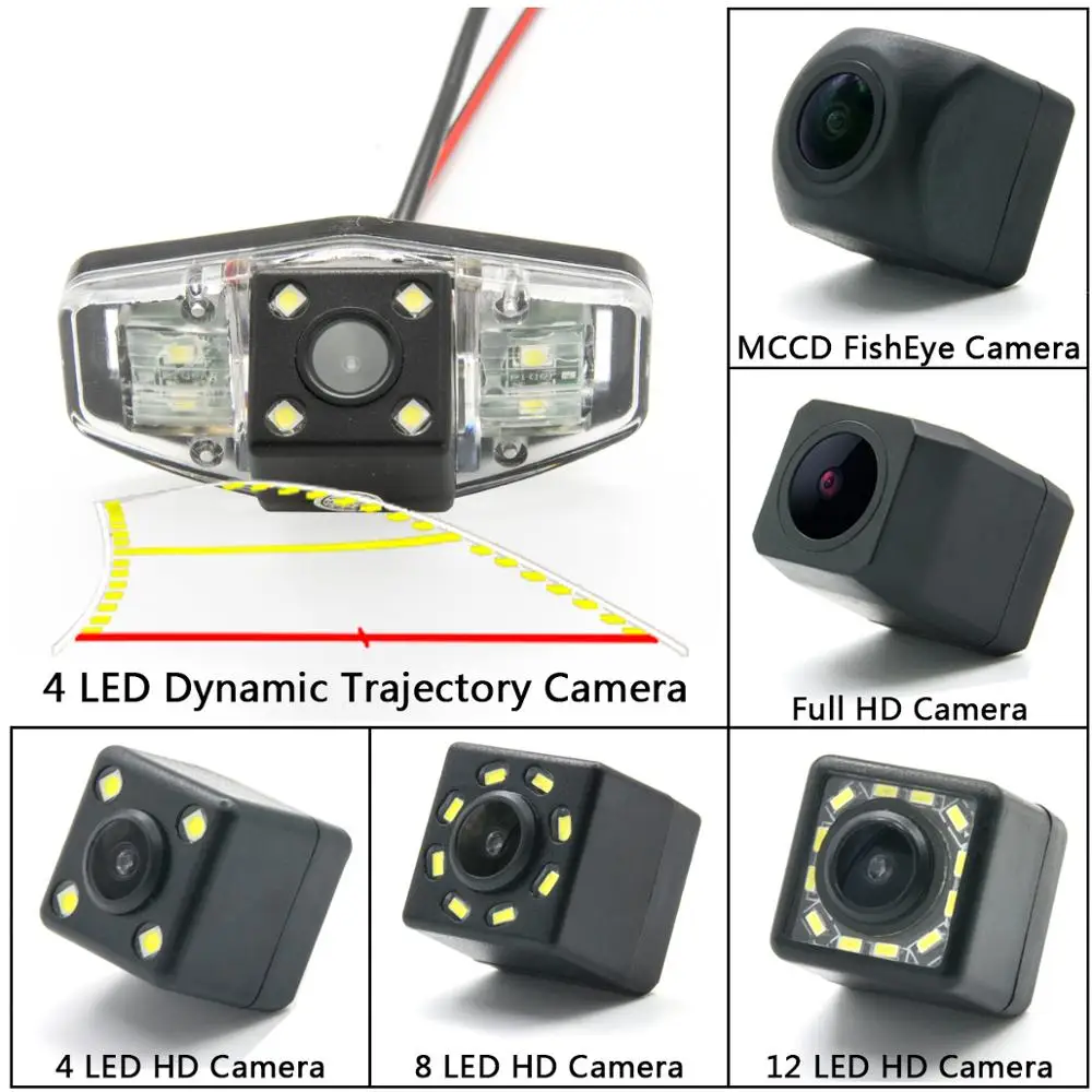 Камера заднего вида для парковки автомобилей с динамической траекторией