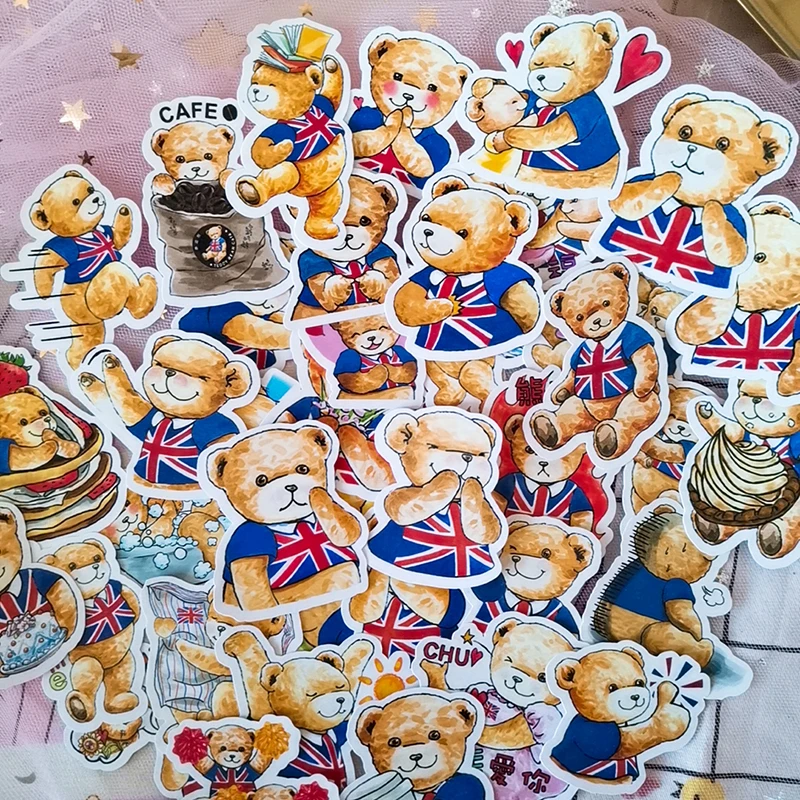 Наклейки для скрапбукинга наклейки &quotМедведь&quot 40 шт. Студенческая этикетка