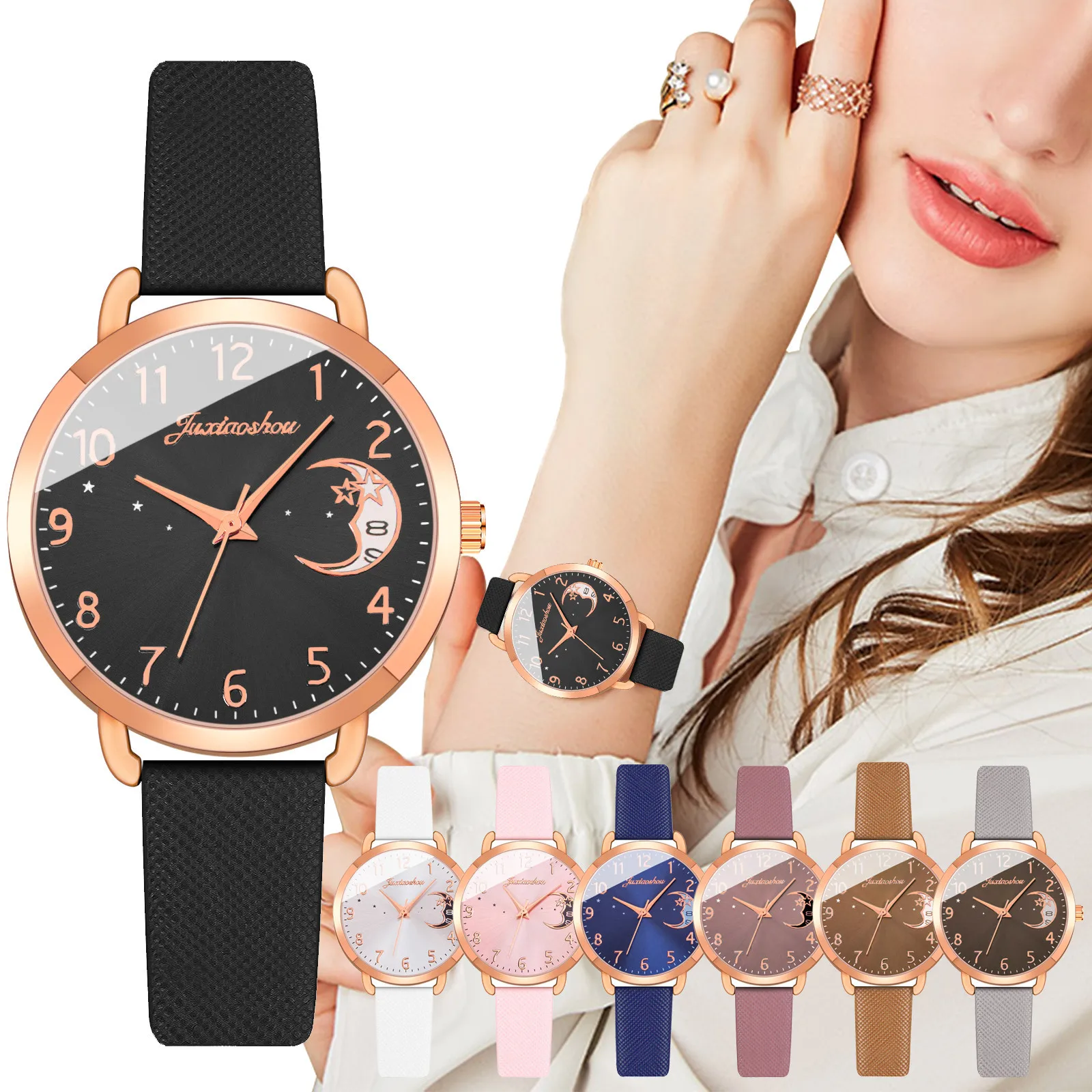 

Часы наручные женские с кожаным ремешком, модные повседневные часы со стразами, montre femme reloj mujer, montre