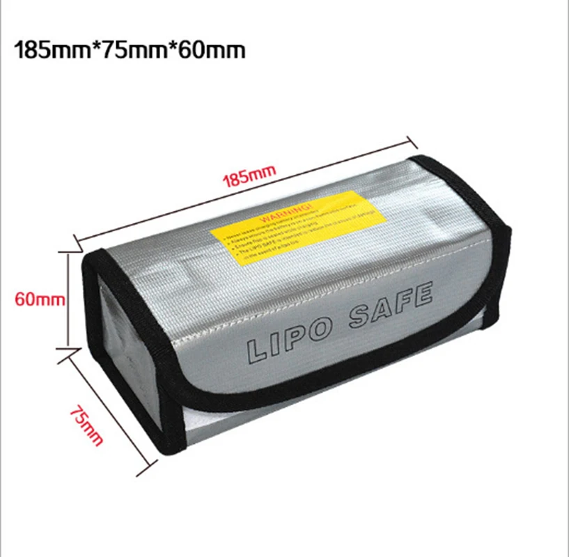 5 шт. 185x75x60 мм Портативный огнестойкий взрывозащищенный Lipo-аккумулятор сумка