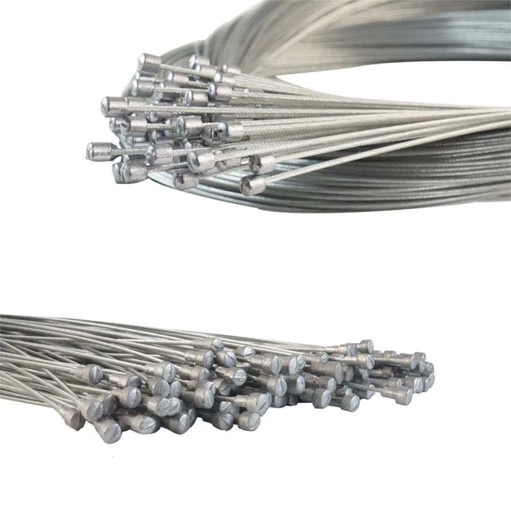 

high quality 10pcs 2M MTB Bicycle Brake Line Bicycle Speed Line Fixed Gear Shifter Gear Brake Cable Sets Core Inner Wire