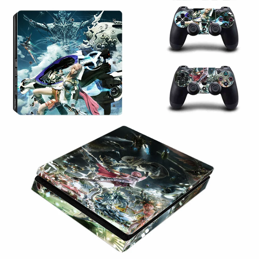 Предоставляем на заказ виниловые наклейки Final Fantasy для Sony Playstation 4 Slim, аксессуары для джойстика и консоли Ps4.