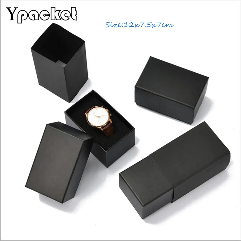 Черный прямоугольный органайзер для ювелирных изделий коробка хранения