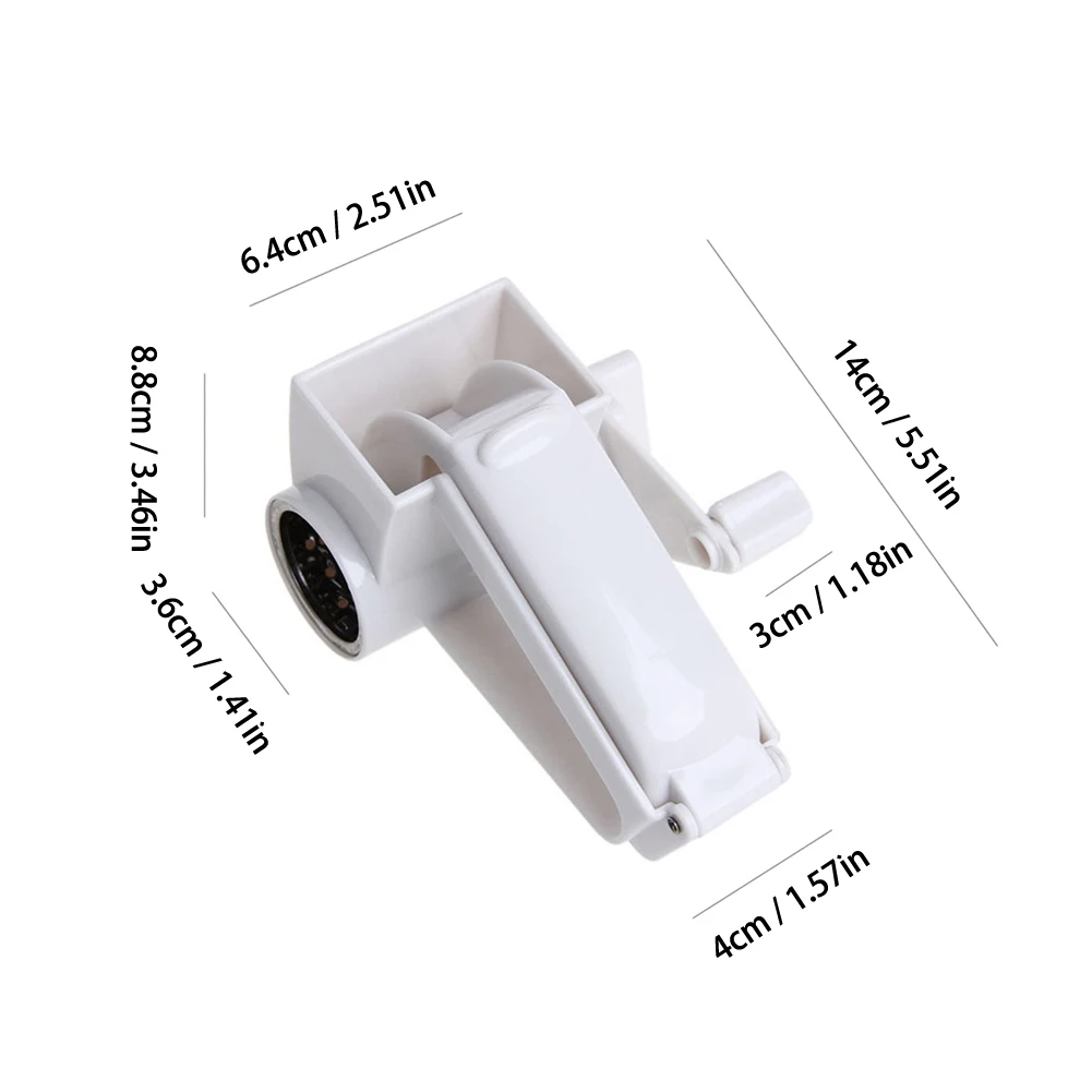 

Stainless Steel +ABS Rotary Cheese Grater Shredder Vegetable Cutter Slicer