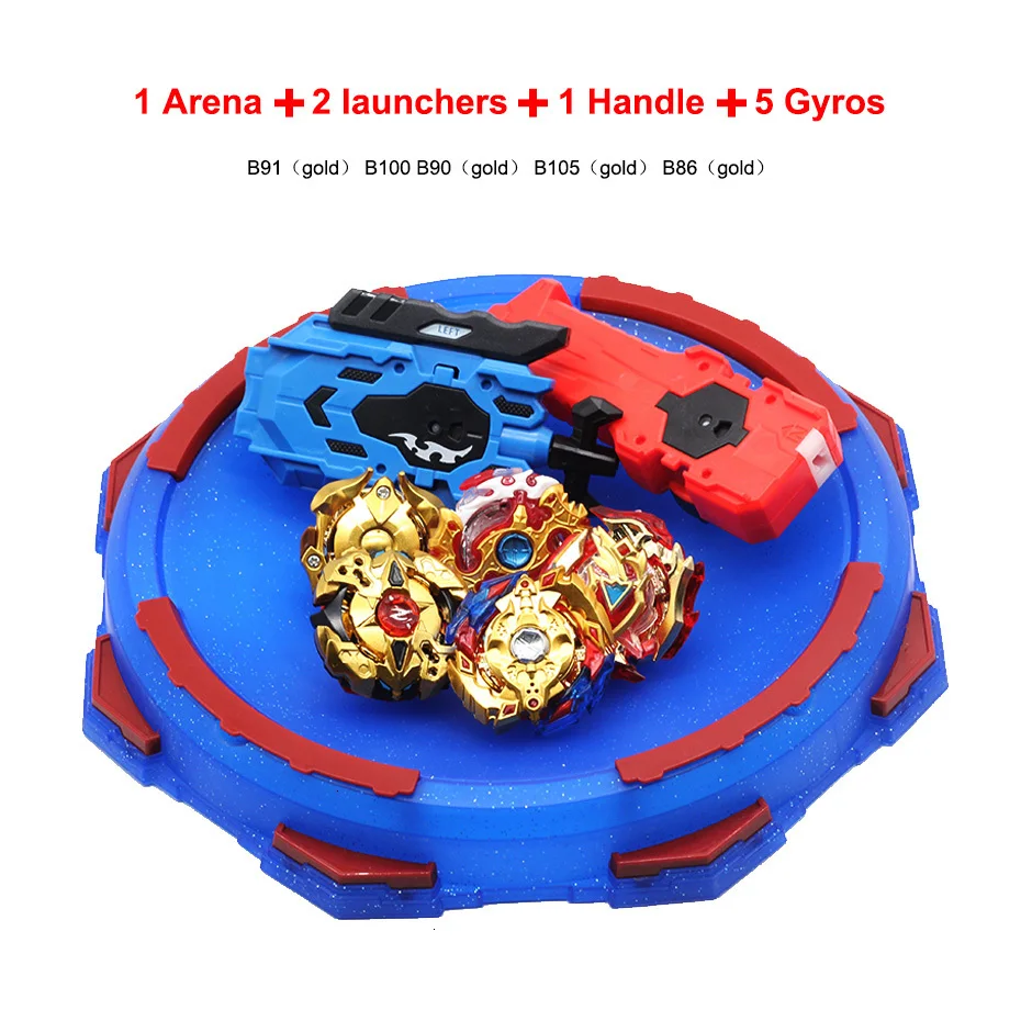 Takara Tomy Bey Bay Burst игрушки с пусковым устройством стартер Арена игрушка Металл Fusion Бог спиннинг Топ стадион лезвия игрушки новые - Цвет: 5pcs set 06