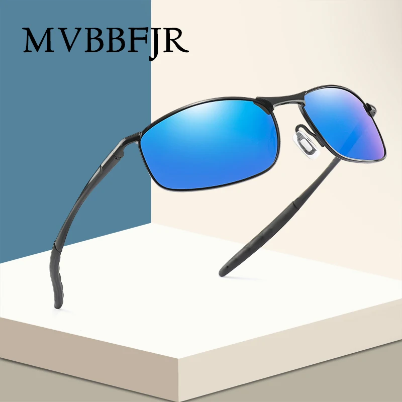 Мужские и женские поляризационные очки MVBBFJR Квадратные Зеркальные