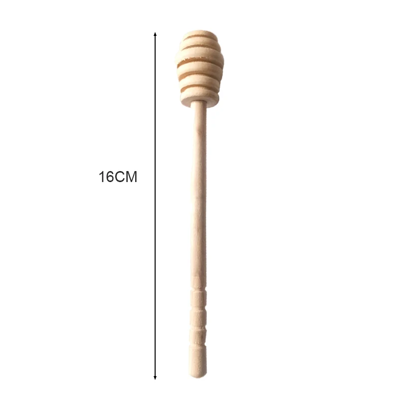 

16cm Long Wooden Honey Stirring Stick Honey Spoon for Coffee Milk Tea Stirring Environmentally Friendly Long Handle Mixing Stick