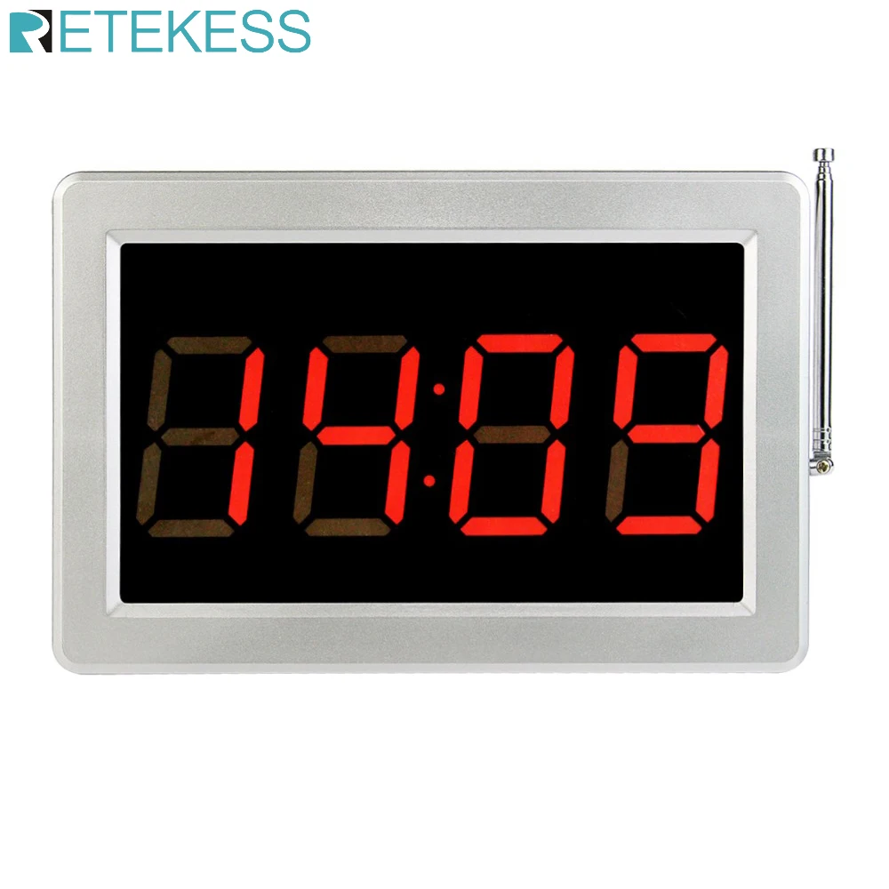 Retekess Wireless Calling Customer Service Pager Counter Screen Host Voice Broadcast System For Restaurant Cafe Bar Hotel