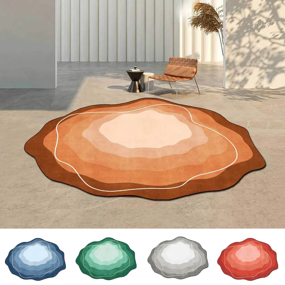 

Коврики для гостиной, синий, зеленый, простой, неправильной формы, коврик для девочек, декор для спальни, мягкий плюш, длинные волосы, детский...