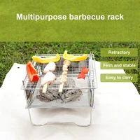 camping grill high stability fire proof compact portable folding bbq stove grill for picnic