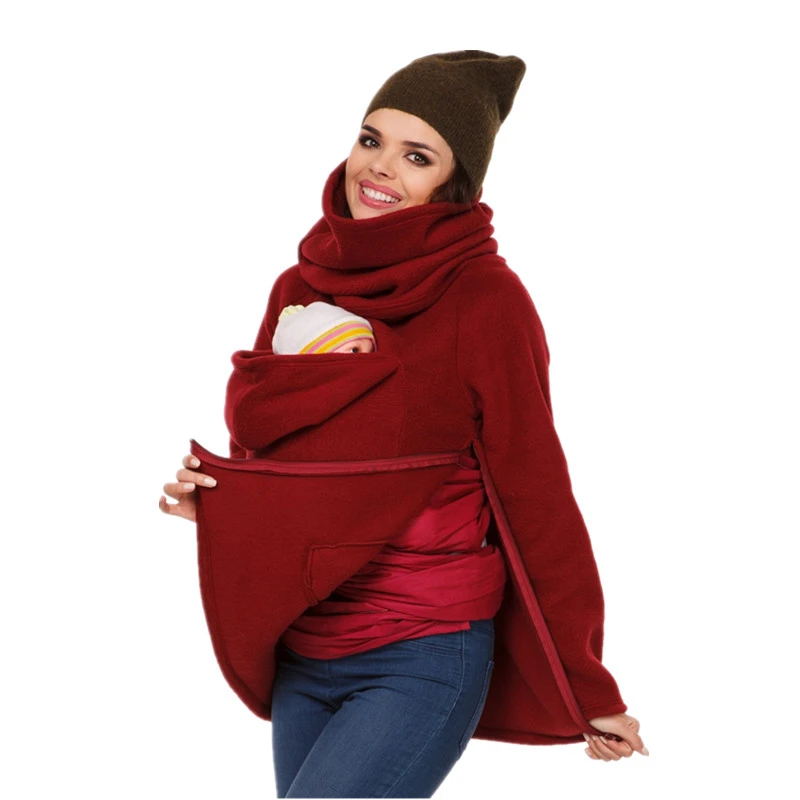 

Функциональный свитер для матери кенгуру Осень-Зима Женская одежда для беременных утепленное пальто для беременных