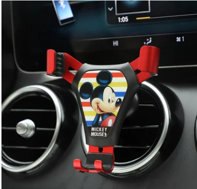 disney minnie cute cartoon car with air outlet car mobile phone car bracket fixed support navigation mobile phone bracket free global shipping
