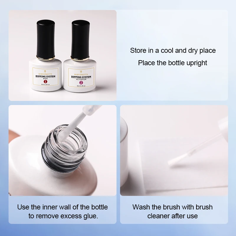 Пудра для ногтей BORN PRETTY маникюра натуральный сухой дизайн не требует УФ-лампы