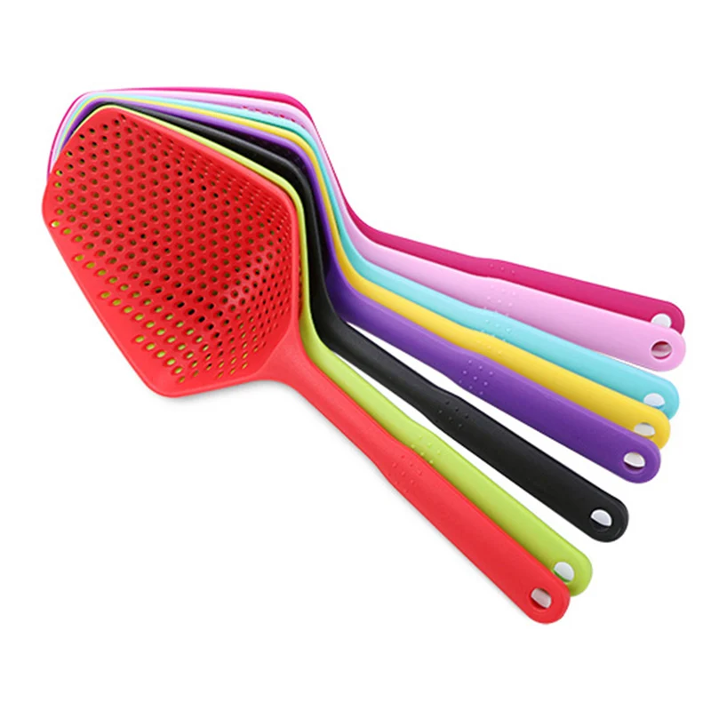 

1PC Filter Cooking Shovel Vegetable Strainer Scoop Nylon Spoon Kitchen Accessories Nylon Strainer Scoop Colander Leaking Shovel