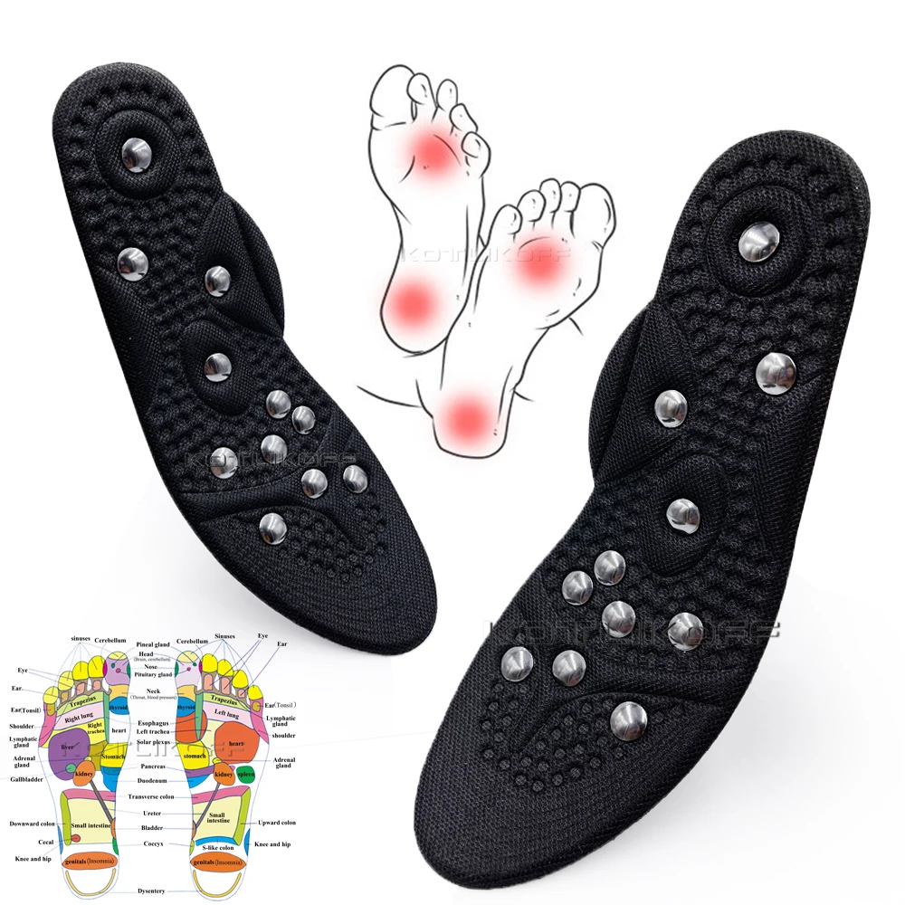 KOTLIKOFF Foot Massage Insoles Magnetic Insole Physiotherapy Therapy Acupressure Shoe Pads Slimming for Weight Loss | Обувь