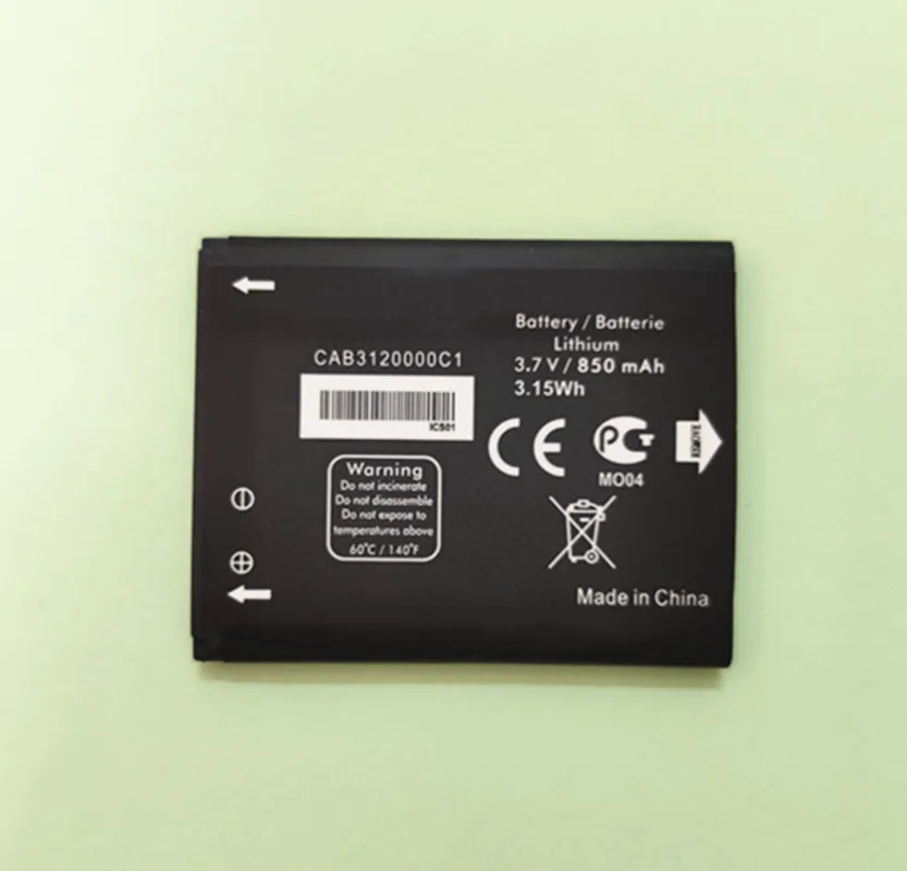 Новый литий ионный аккумулятор CAB3120000C1 CAB23A0000C1 850 мАч 3 7 в для Alcatel One Touch 768 OT710 OT888A