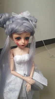 Новинка, 42 см, Bjd кукла, 24 шарика, шарнирная кукла, сделай сам, куклы с макияжем для девочек, обнаженное тело, кудрявые прямые волосы, 3D глаза, куклы, игрушки для девочек,игрушки куклы игрушки для девочек лол куклы