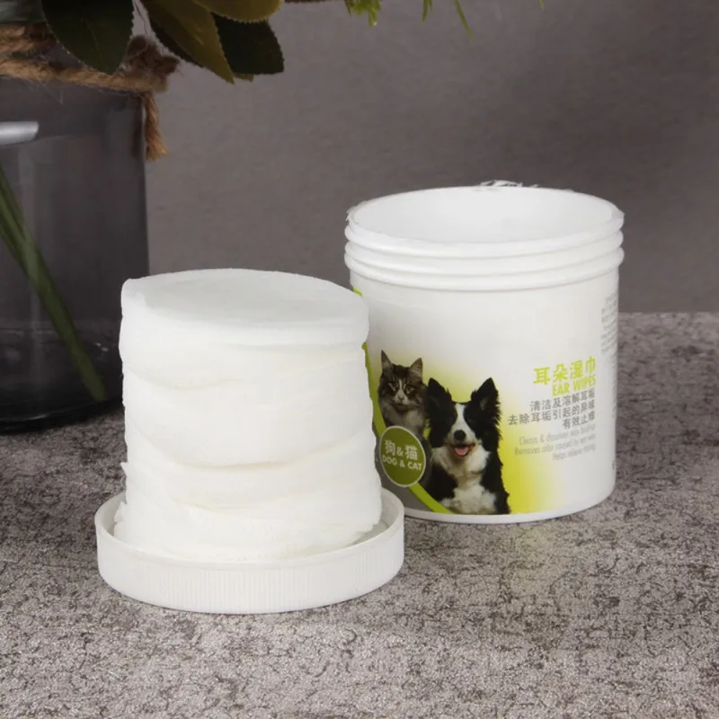 100 шт Чистящие Салфетки для ушей домашних животных собак кошек грязи