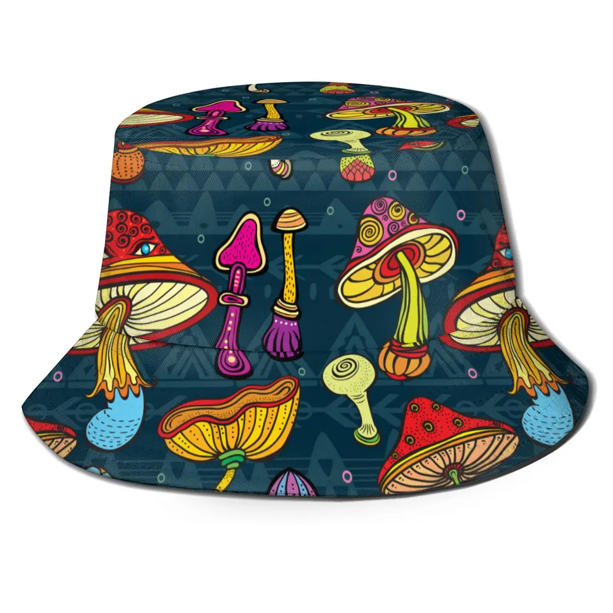 

NOISYDESIGNS 2021 New Foldable Fisherman Hat Vintage Mushroom Bucket Hats Unisex Fashion Caps Hip Hop Gorros Women Bucket Cap